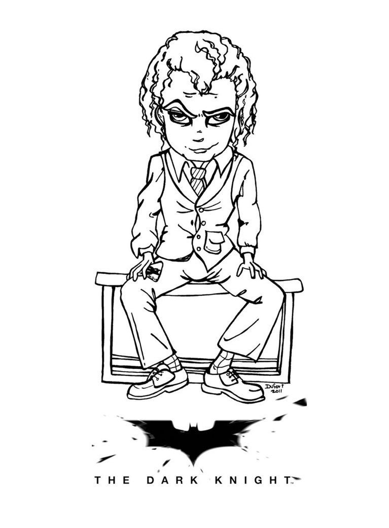 767x1041 Joker Coloring Pages Unique The Dark Knight Joker By Jadedragonne