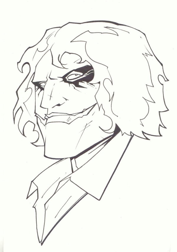 600x854 Sketchy Dark Knight Joker By Kidnotorious