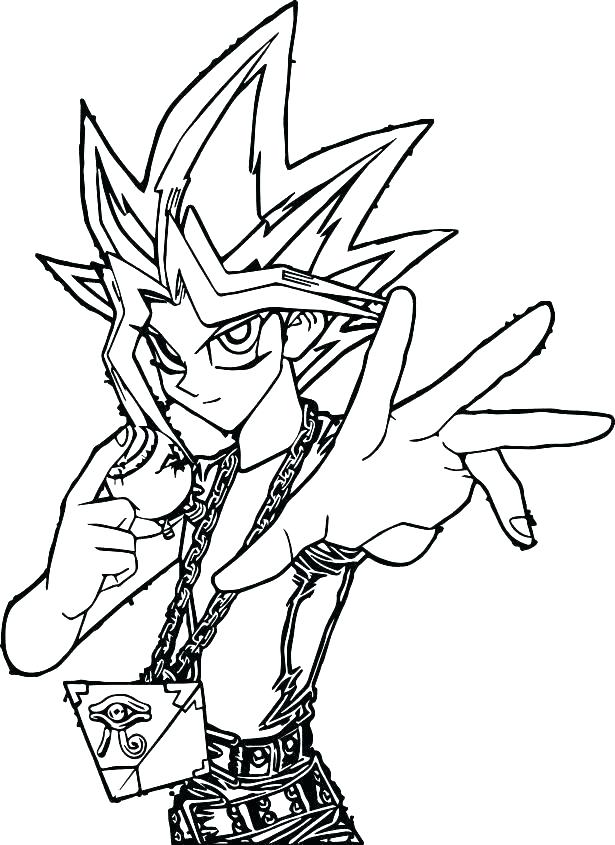 615x845 Yugioh Coloring Page Rl Drawings Oh Anime Art Kids Colouring Adult