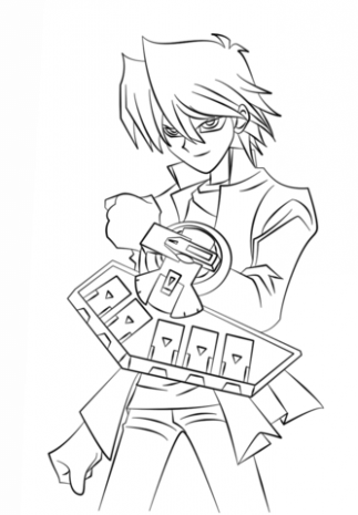 323x465 Dark Magician Girl From Yu Gi Oh! Coloring Page Free . @ Just