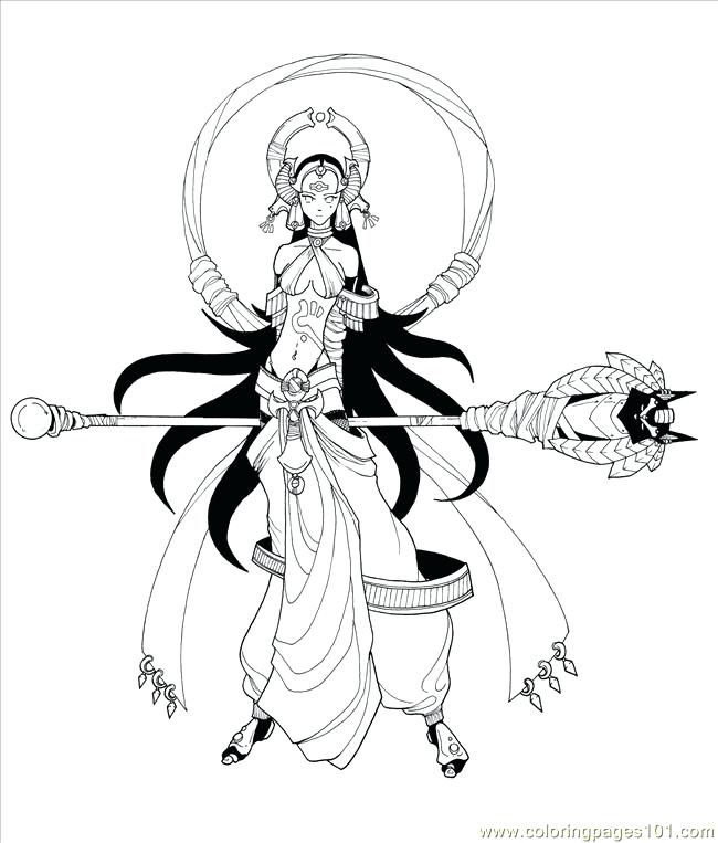 650x763 Yugioh Coloring Page Girl Red By Coloring Page Yugioh Dark