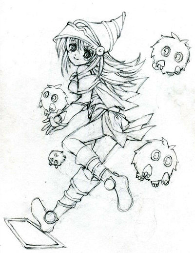 400x518 Dark Magician Girl + Kuribohs By Butterflywingies
