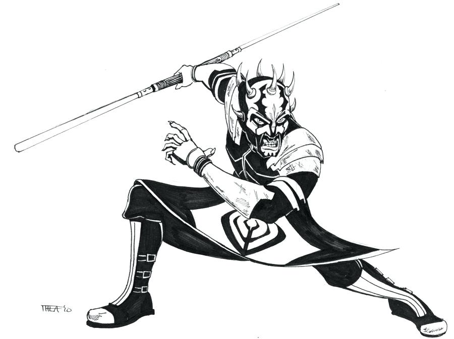 900x673 Darth Maul Face Coloring Page Printable Coloring Star Wars