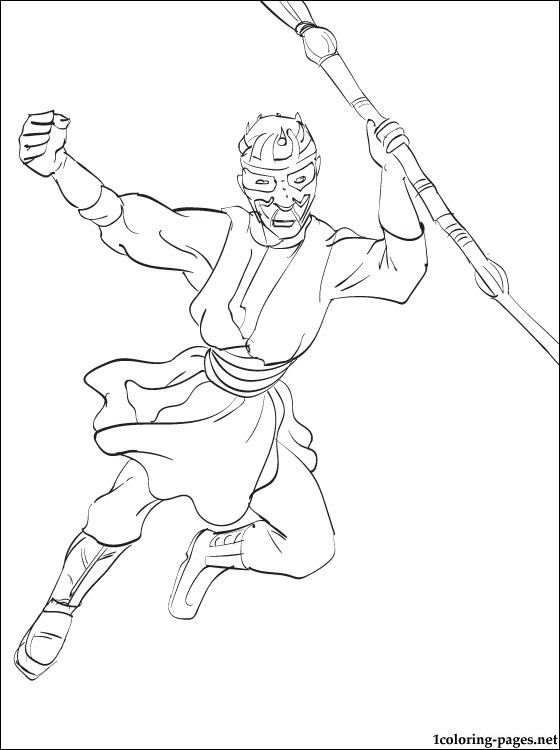 560x750 Star Wars Darth Maul Coloring Page Coloring Pages