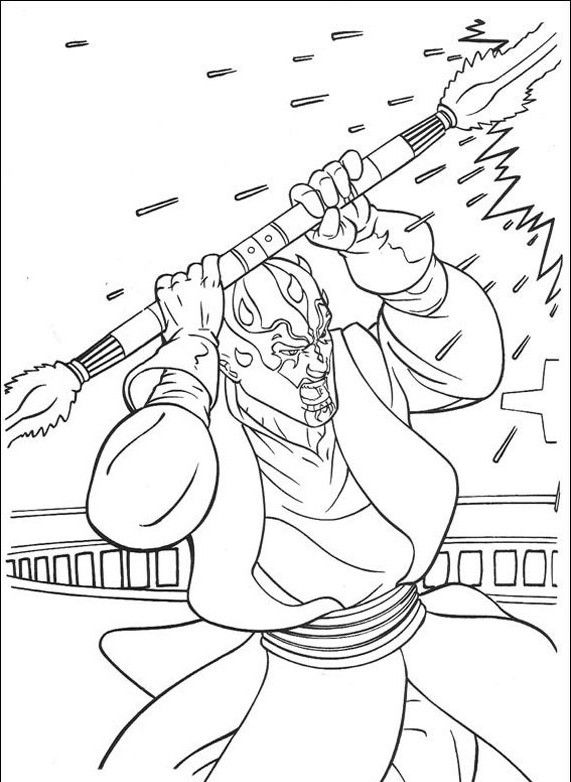 571x782 Star Wars Coloring Pages Darth Maul Coloring Page. Star Wars