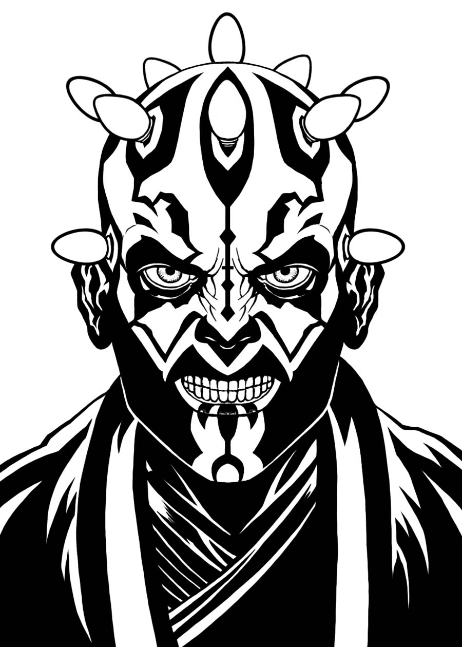 900x1260 Darth Maul Coloring Pages