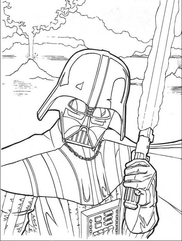 607x802 Star Wars Darth Vader Coloring Pages