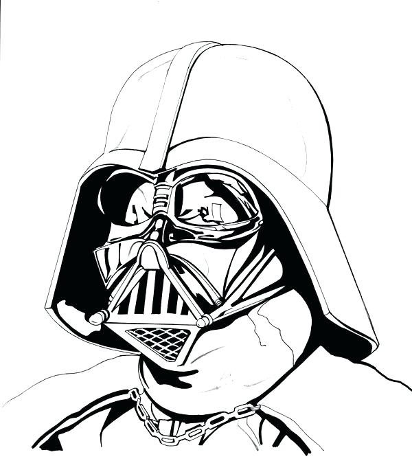 600x671 Darth Vader Coloring Pages