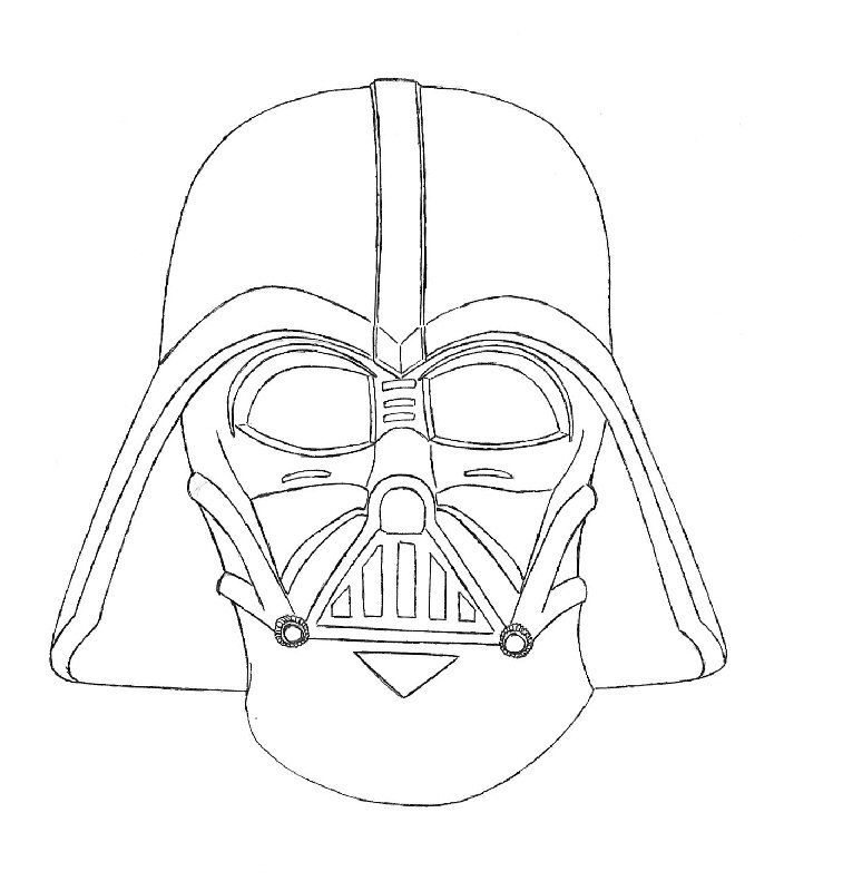 757x800 Darth Vader Coloring Pages