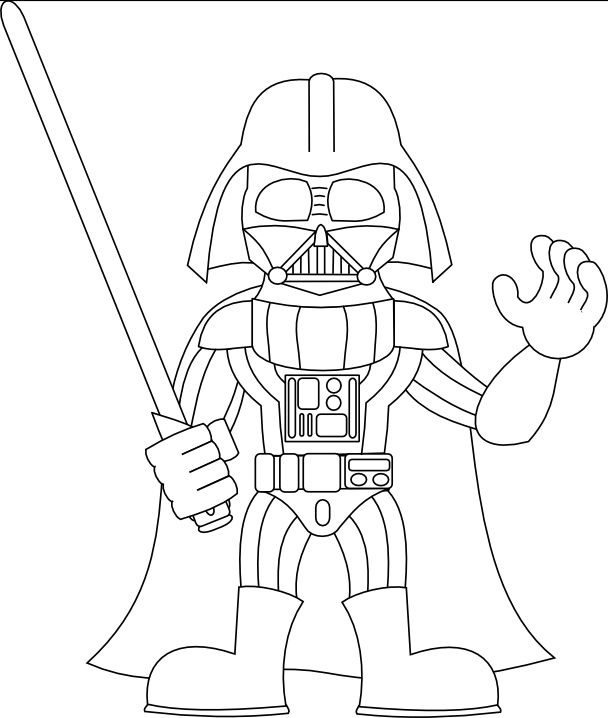 608x718 Darth Vader Coloring Pages Darth Vader
