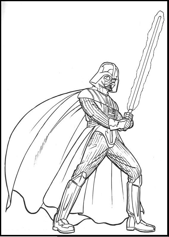 567x794 Darth Vader Coloring Pages