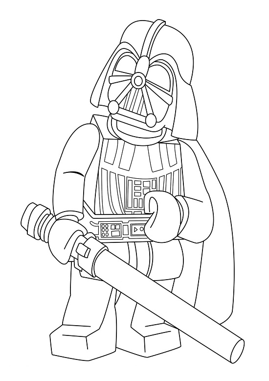 550x778 Lego Darth Vader Coloring Pages