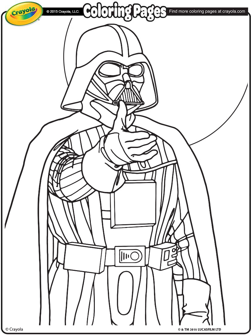 810x1080 Star Wars Darth Vader Coloring Page
