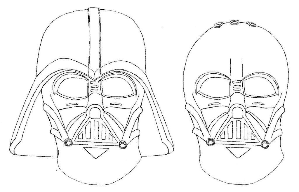 1024x657 Darth Vader Mask Coloring Pages
