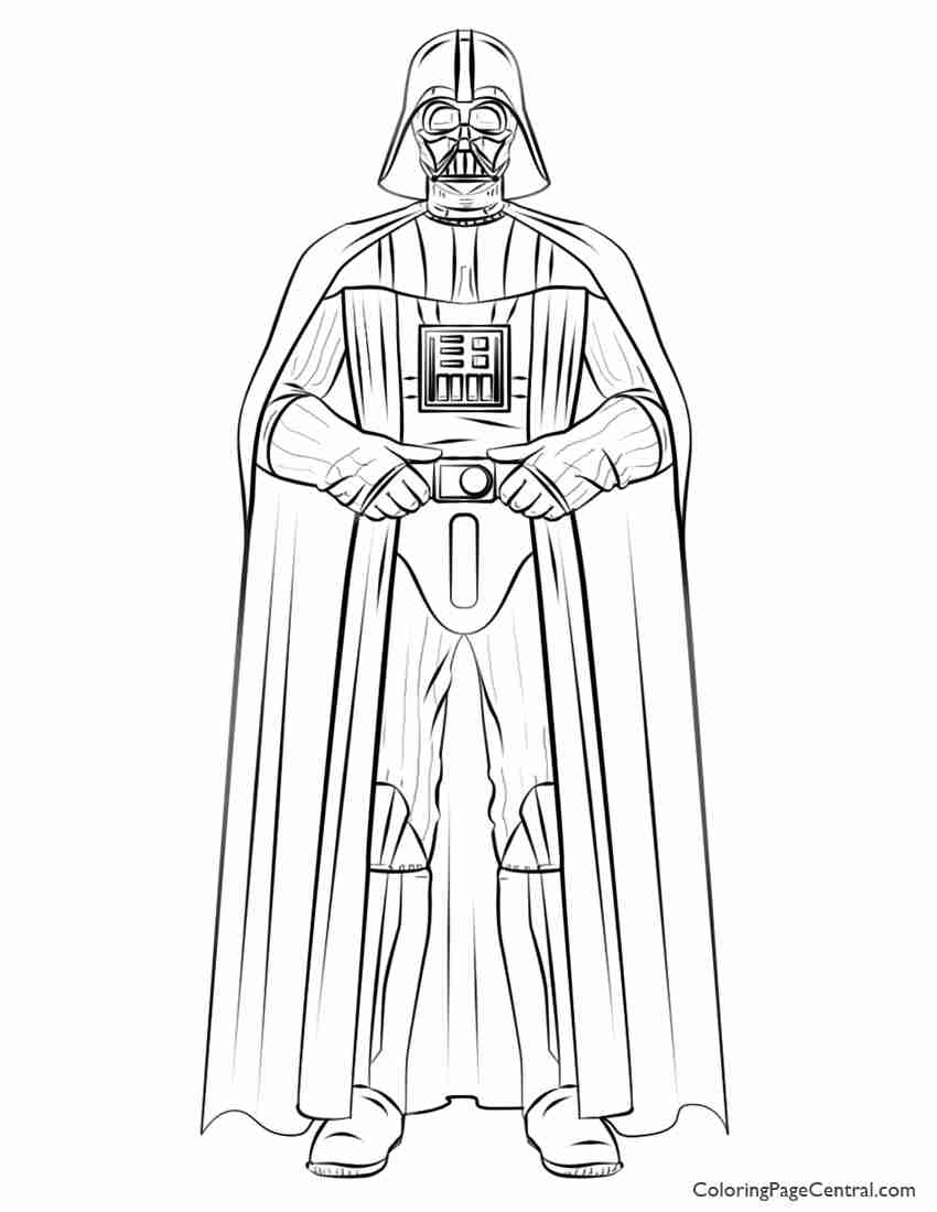 850x1100 Star Wars Coloring Pages Darth Vader Olegratiy