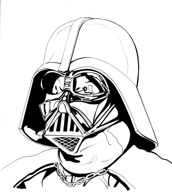 600x671 Star Wars Darth Vader Coloring Pages