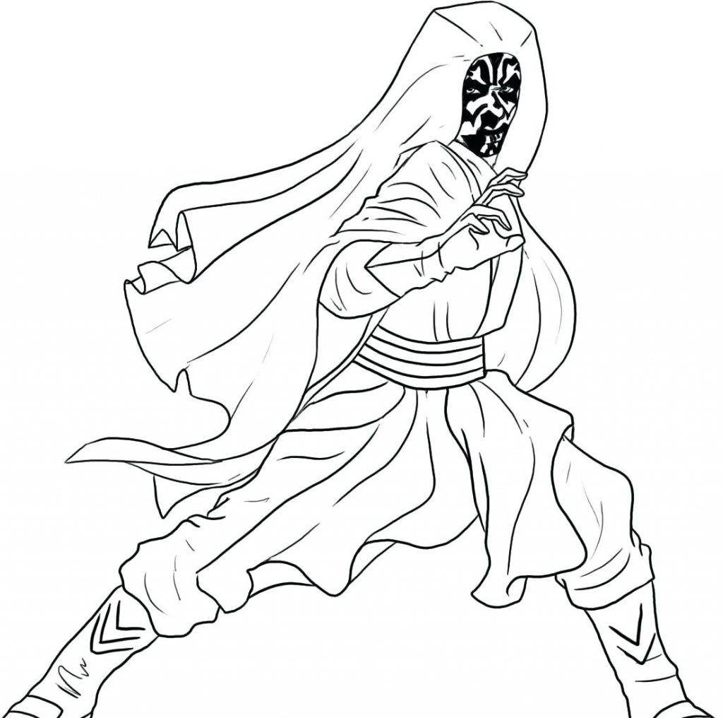1024x1016 Coloring Pages ~ Darth Vader Coloring Pages Maul Page 2 Printable