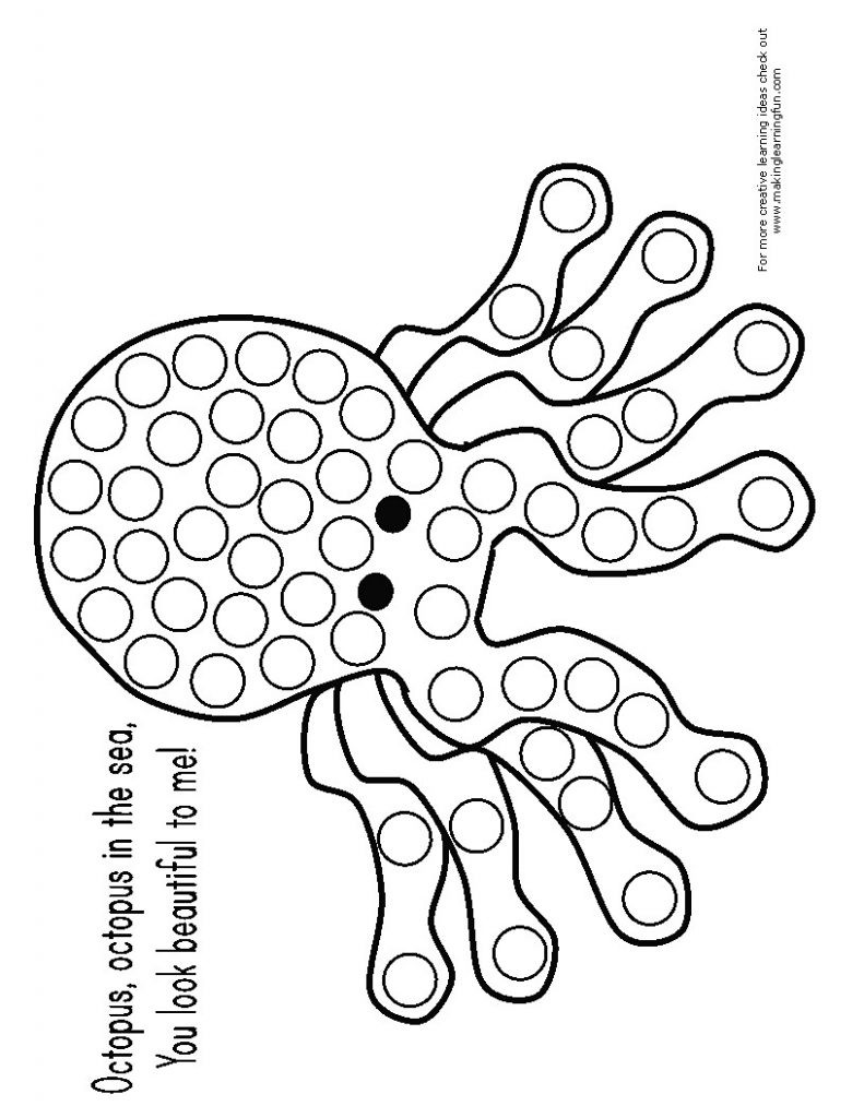 791x1024 Wonderful Dot Art Coloring Pages Easily Bingo Dauber Winter