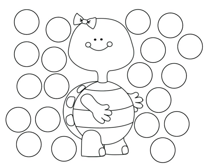 728x583 Bingo Dauber Coloring Pages Dot Paint Coloring Sheets Paint