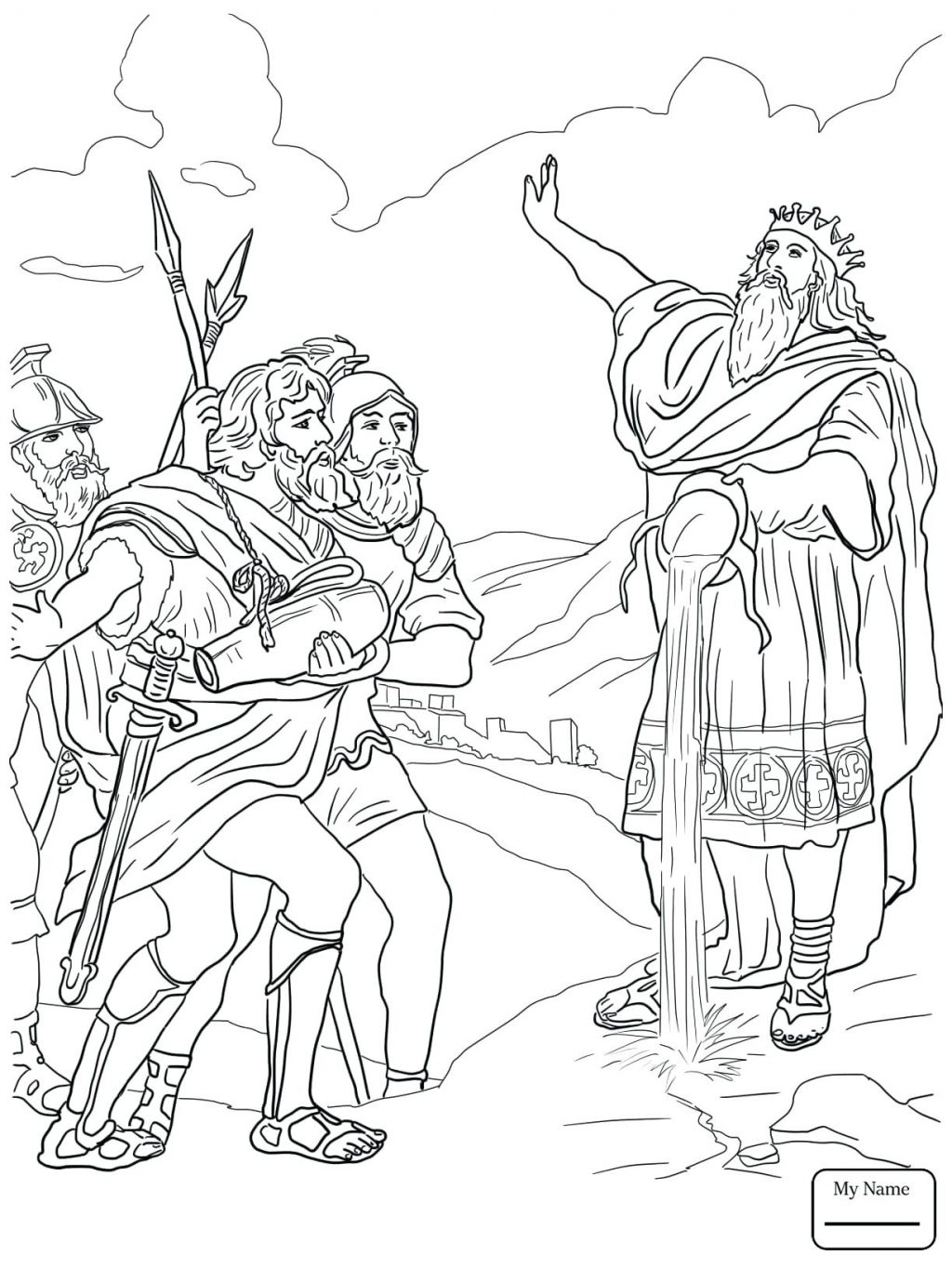 1024x1365 Coloring Pages ~ David And Goliath Coloring Page Pages Bible