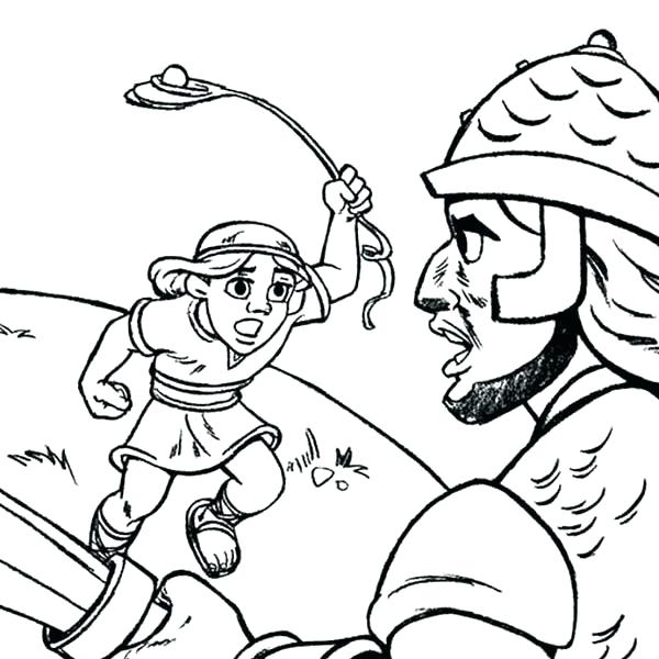 600x600 David And Goliath Coloring Page Plus And Coloring Pages Coloring