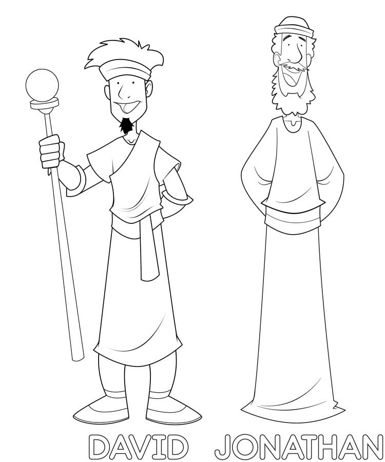 750x900 25 David And Jonathan Coloring Page Pictures Free Coloring Pages