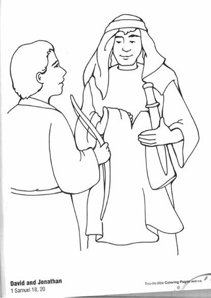 415x586 Photo David And Jonathan Coloring Pages Album Mrshane Fotki