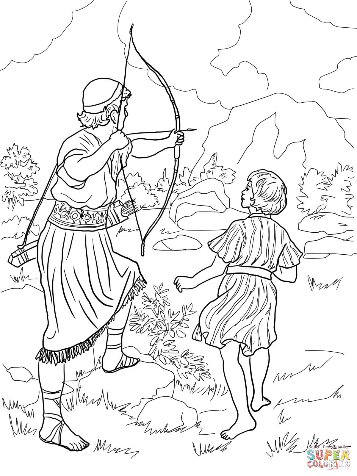 1200x1600 Jonathan Warns David Coloring Page Free Printable Coloring Pages
