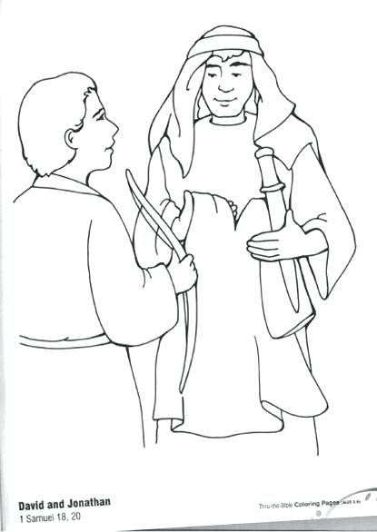415x586 David And Jonathan Coloring Pages Shippa.co