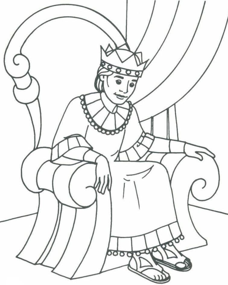 David And Saul Coloring Page