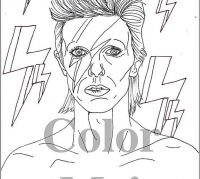 200x179 David Bowie Coloring Book Sweet Design