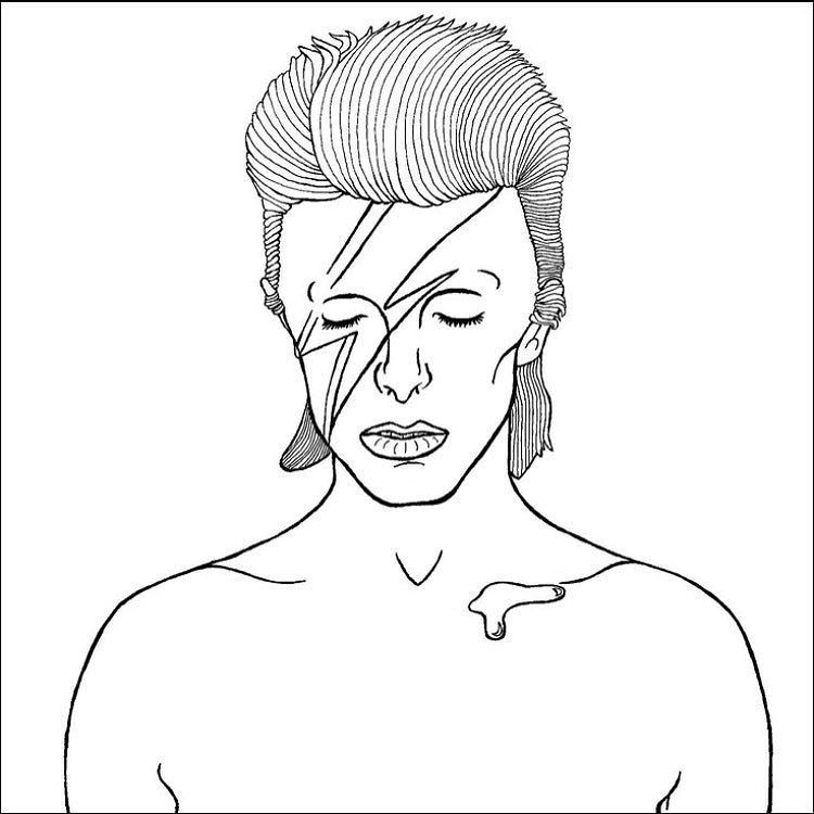 750x750 We'Ll Have David Bowie Coloring Pages