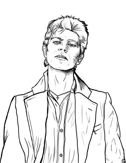 500x647 Coloring Pages David Bowie
