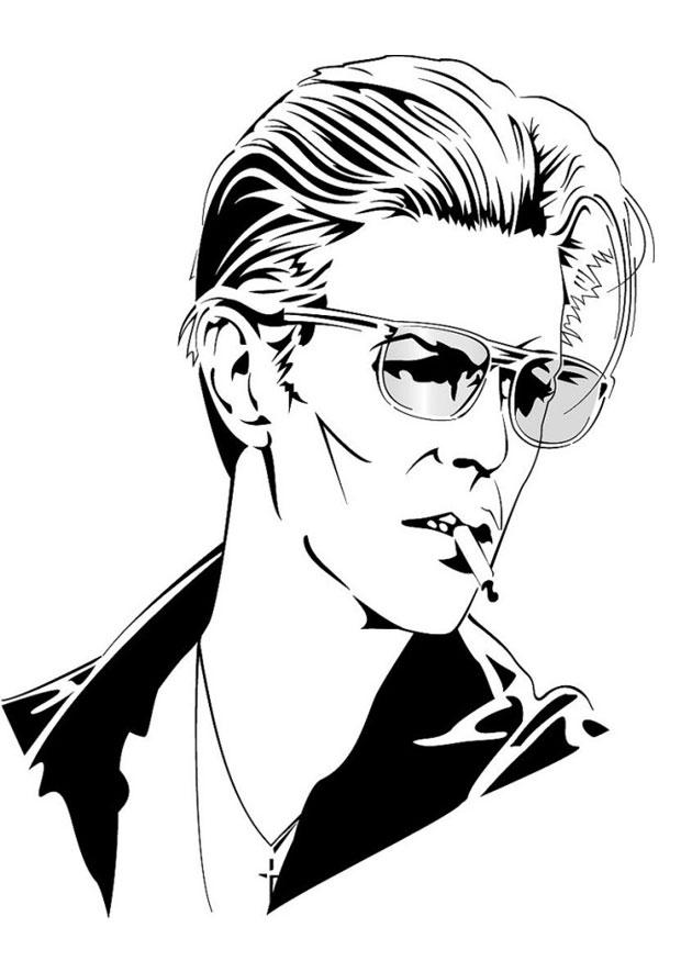 620x875 Coloring Page David Bowie