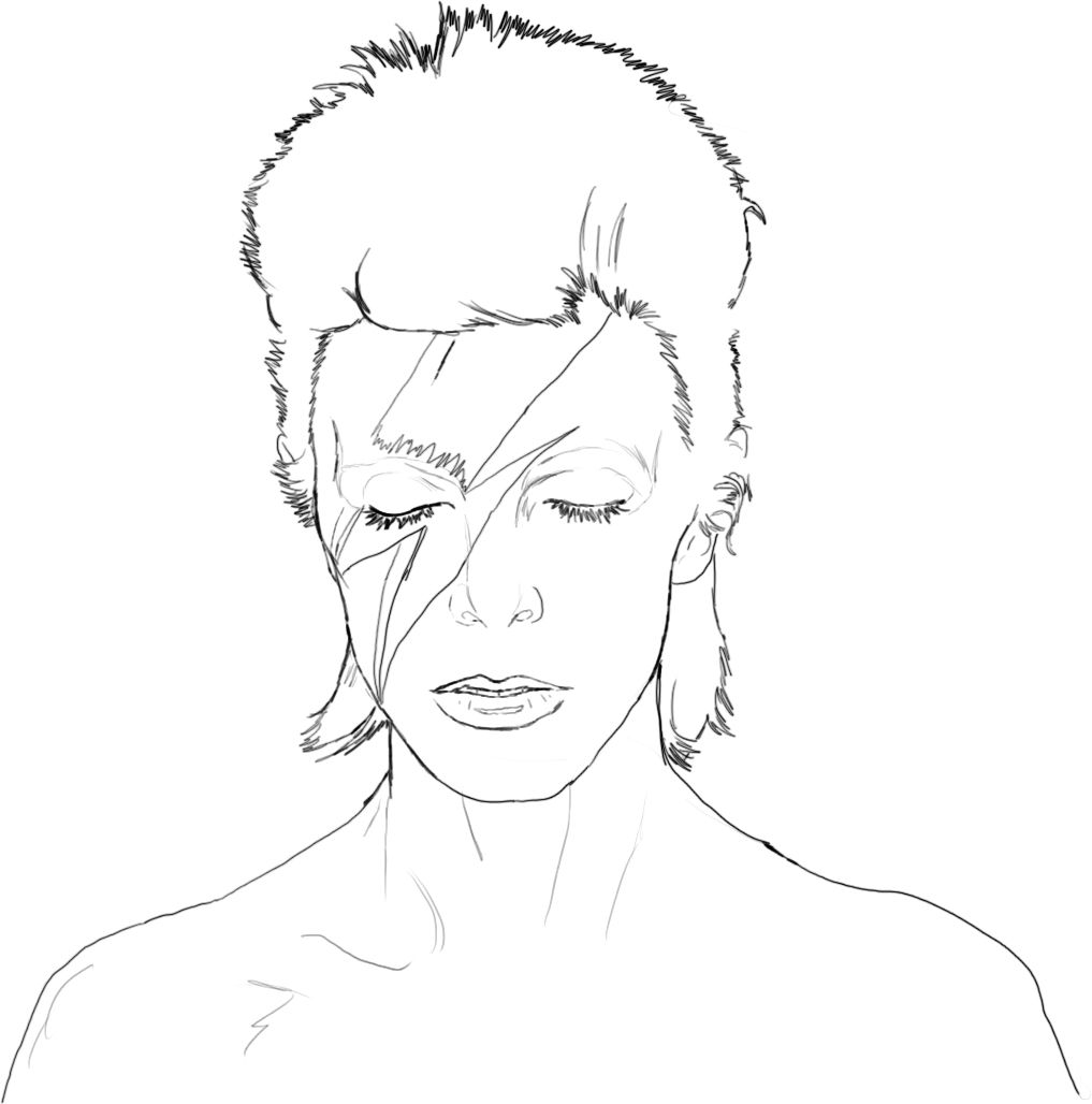 1017x1028 David Bowie Coloring Book