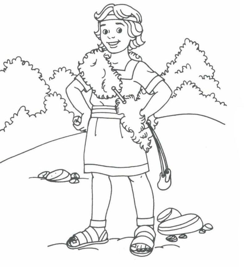 798x867 David Coloring Pages David Bible Printables King David