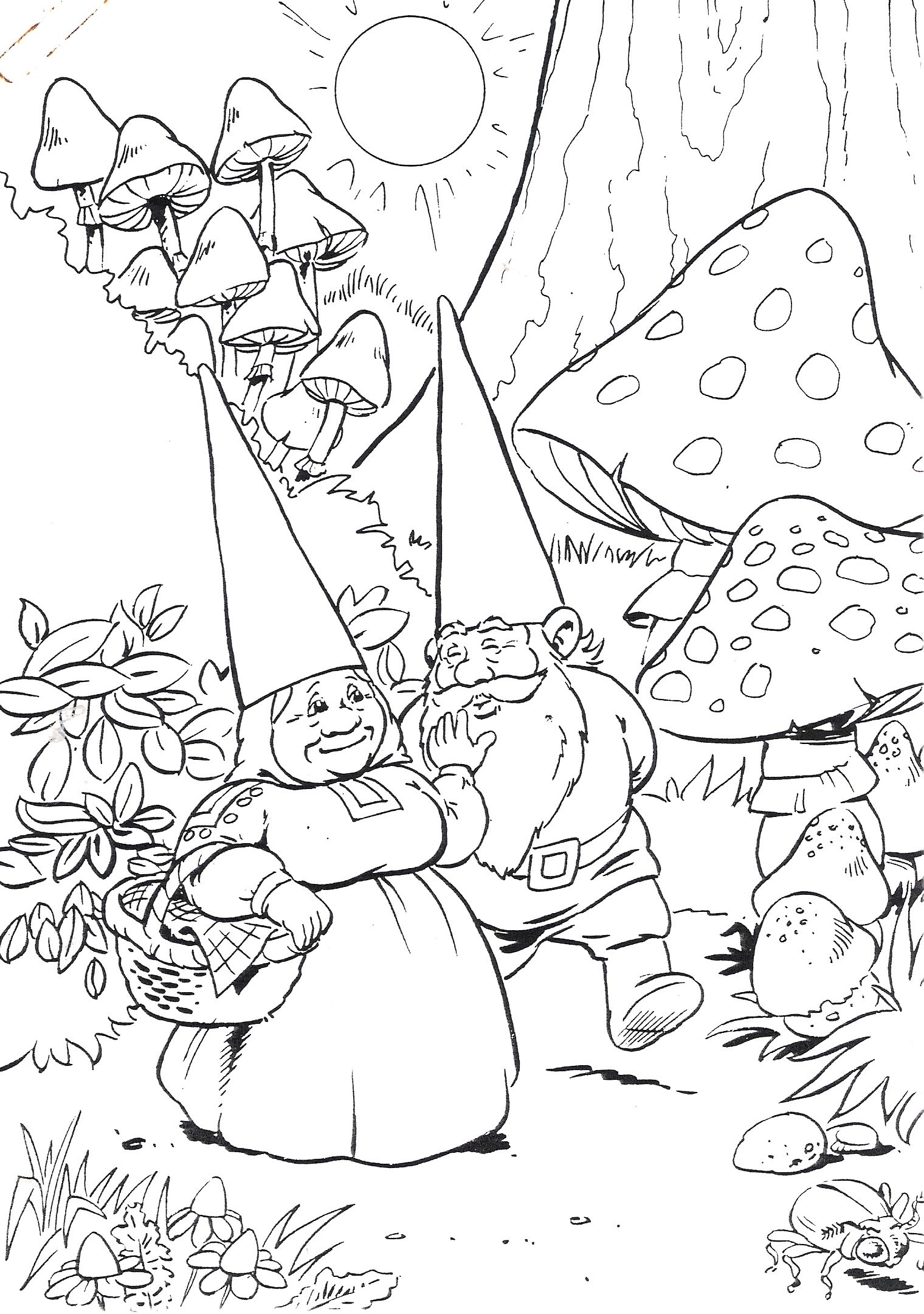 1520x2160 David De Kabouter David Gnomo Da Colorare Gnomes