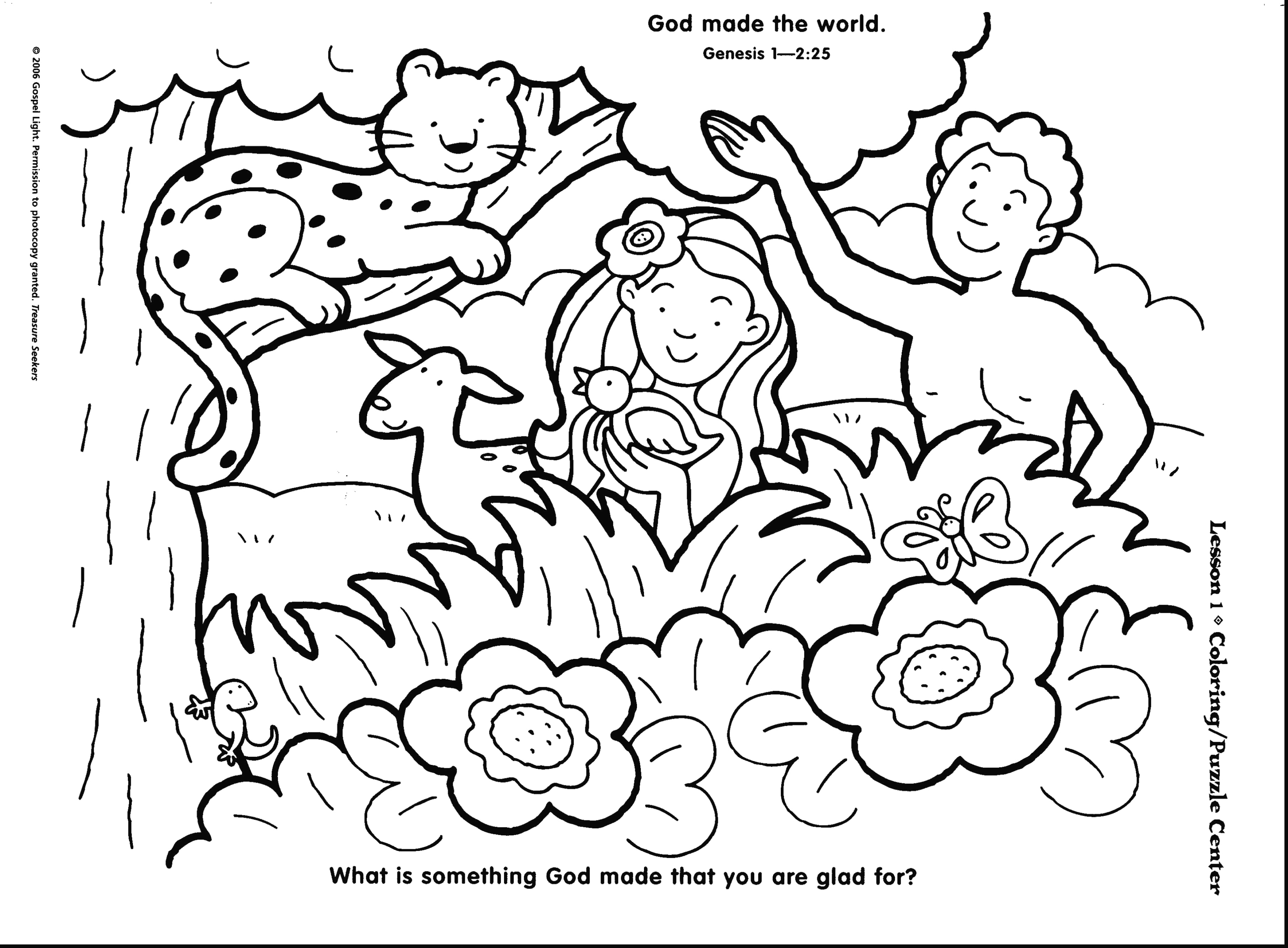 3624x2667 Days Of Creation Coloring Pages