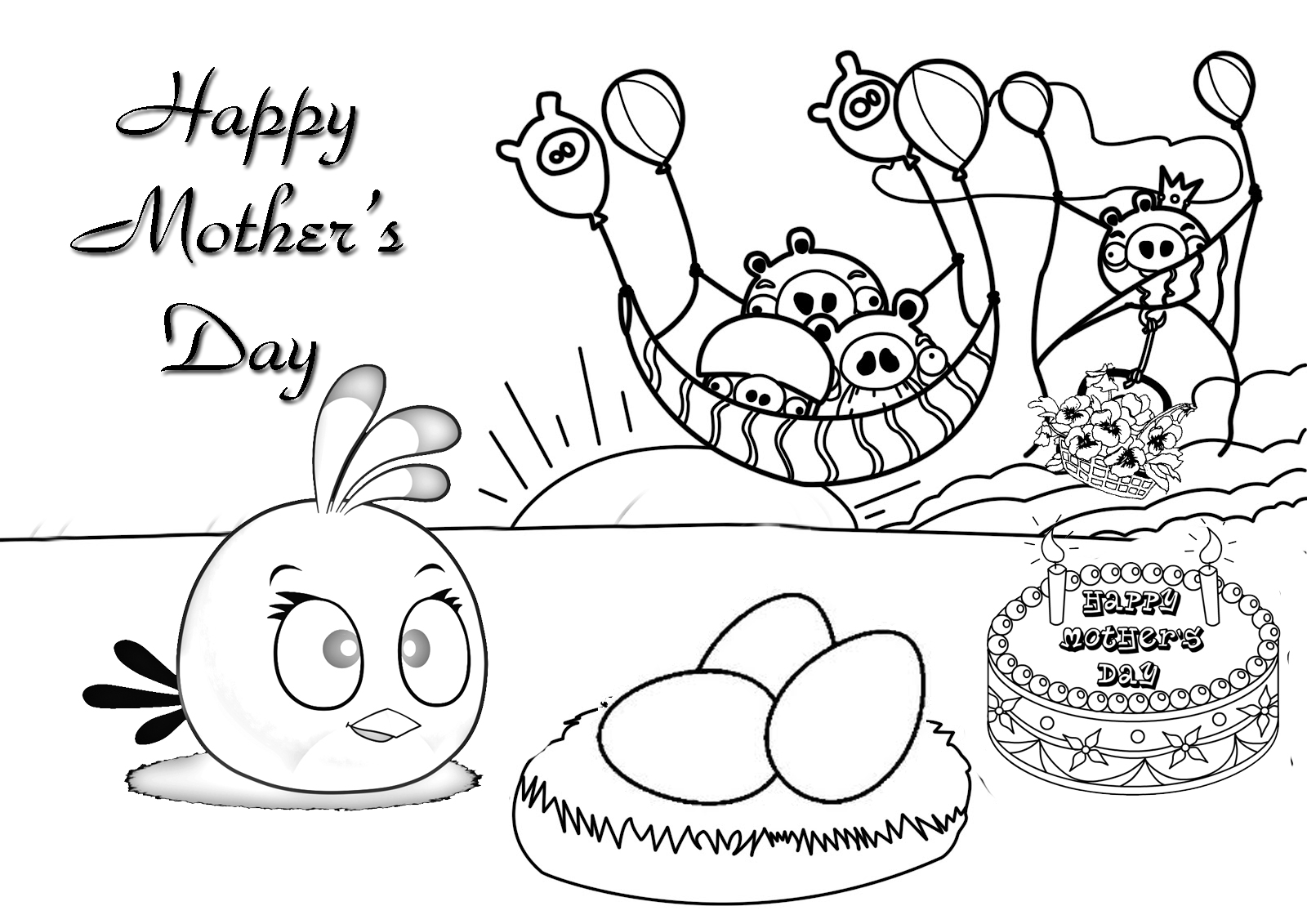 1600x1131 Free Mothers Day Coloring Pages