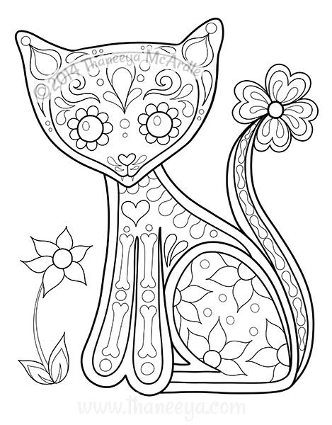 469x600 Day Of The Dead Coloring Book Cool Dia De Los Muertos Coloring