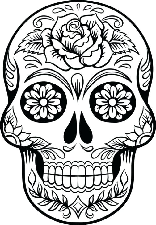 Day Of The Dead Coloring Pages Pdf