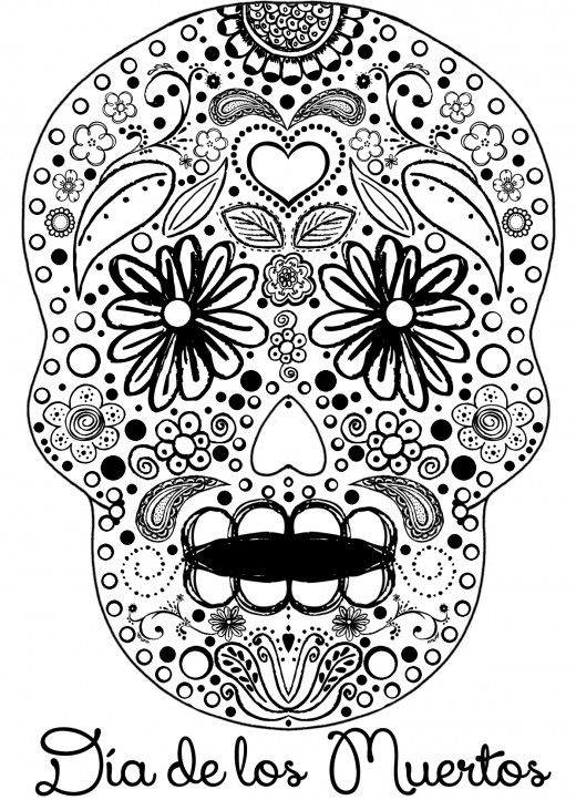 520x722 Celebrate The Day Of The Dead With Scrapbook Paper Arts And Other