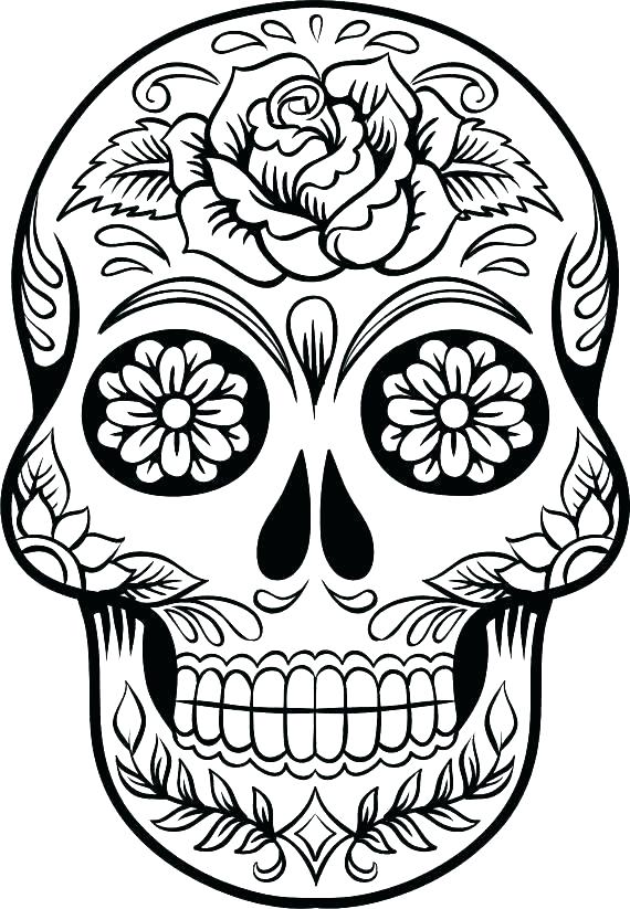 570x823 Day Of The Dead Printable Coloring Sheets Jgheraghty.site