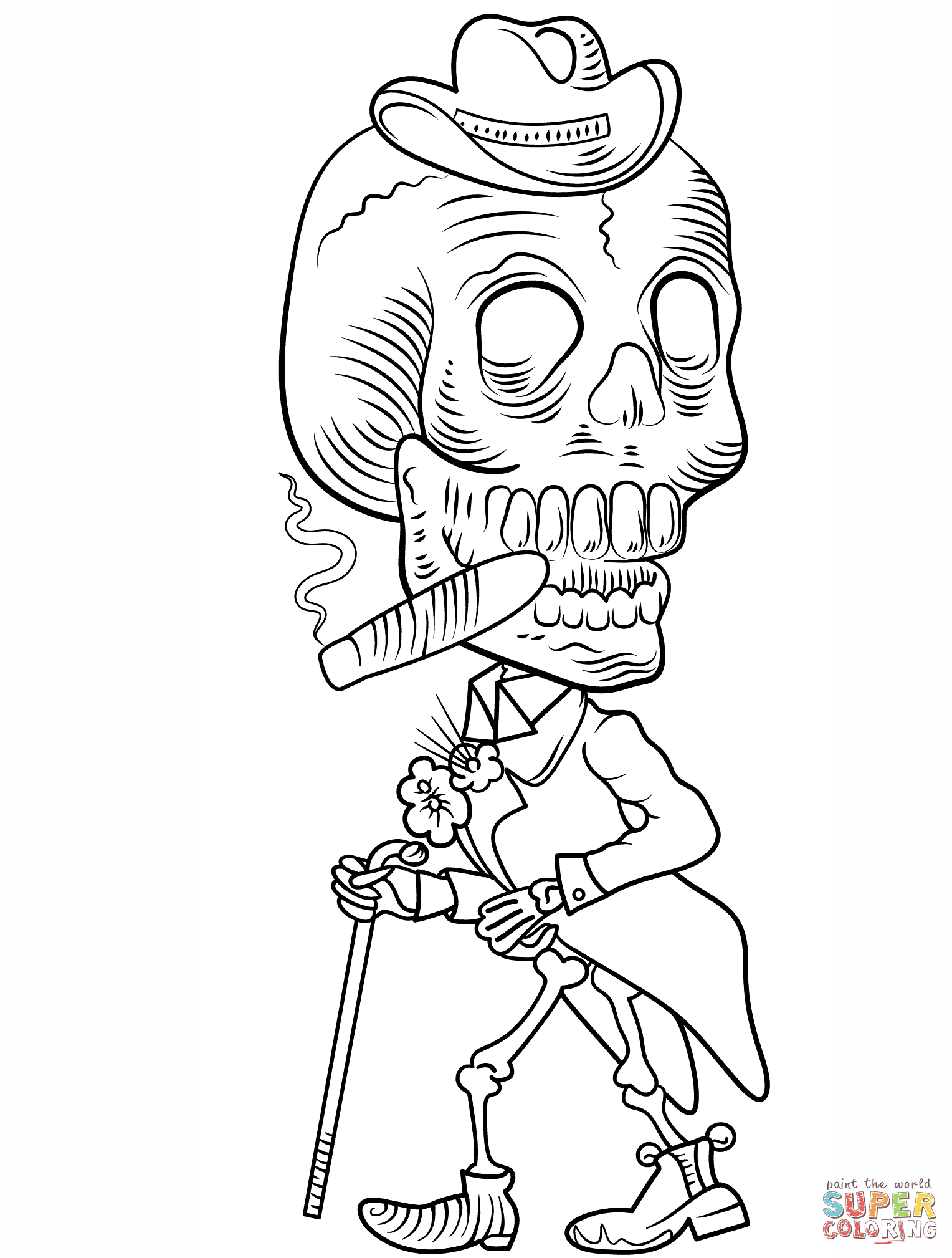 1528x2018 Unique Day Of The Dead Skeleton Coloring Pages Sugar Skull Page