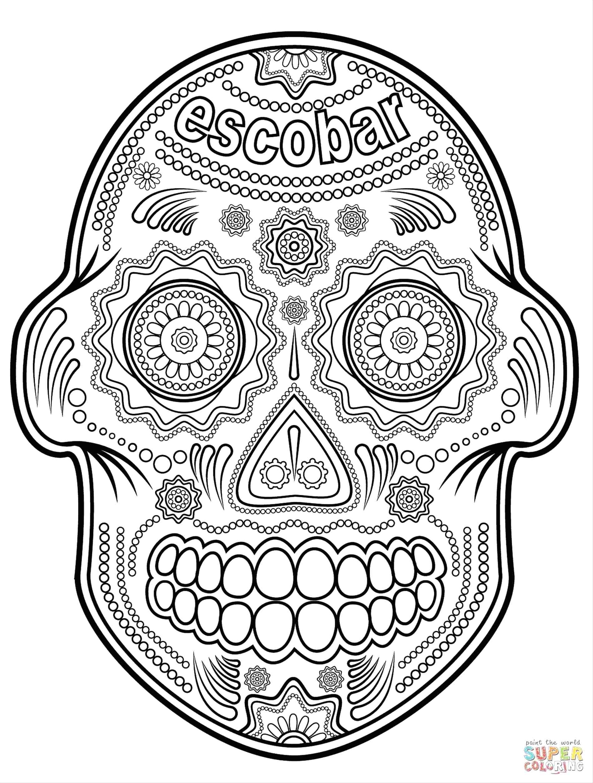 1899x2506 Cool Coloring Day The Dead Skulls Coloring Pages Sugar Skull
