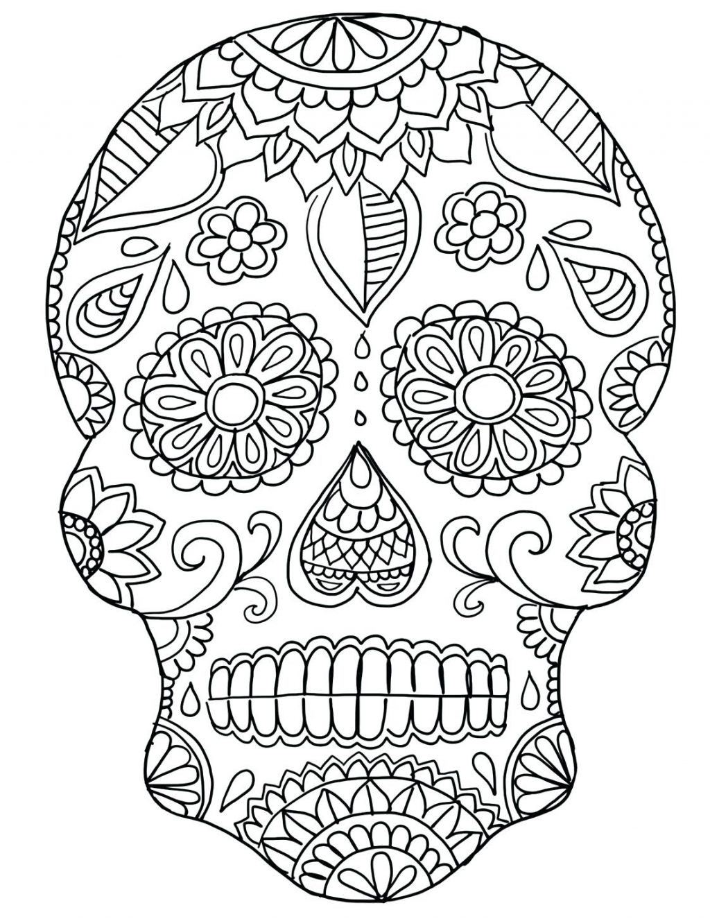 1024x1325 Day Of The Dead Coloring Page Rallytv Org Amazing Skulls Pages
