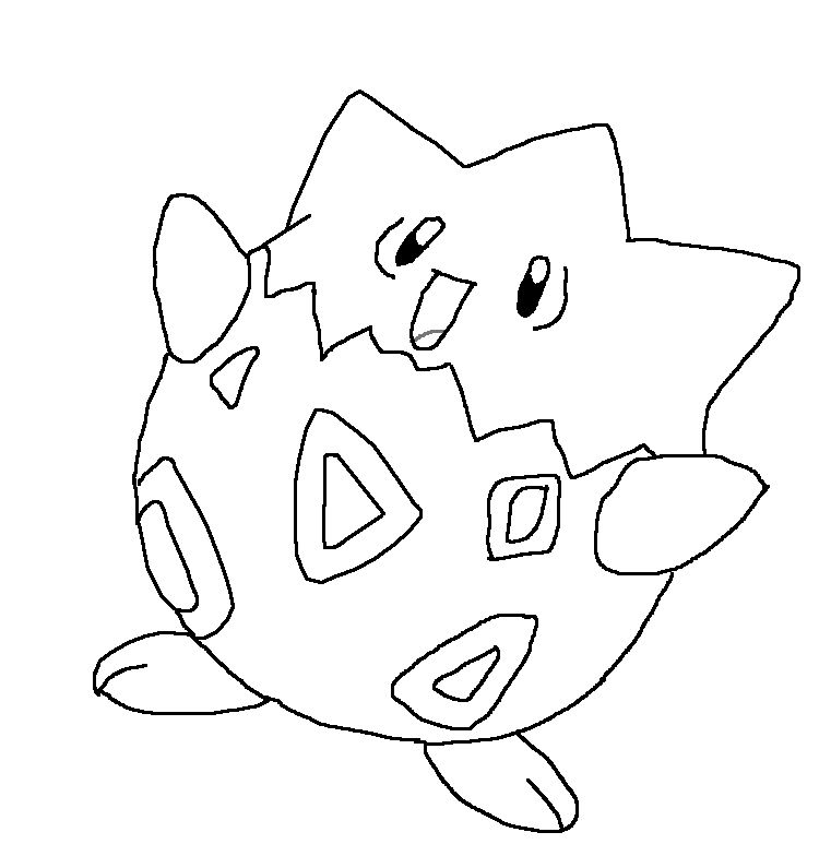 761x784 Togepi Coloring Pages Togepi Coloring Page Daycare Activites