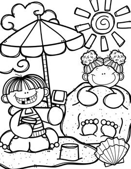 270x350 Free Summer Time Coloring Book {Made By Creative Clips Clipart