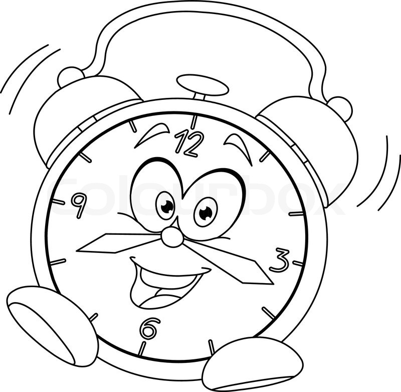 800x781 Clock Face Coloring Page