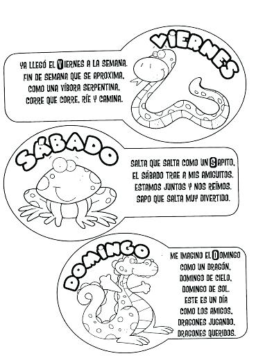 369x512 Days Of The Week Coloring Pages Days Of The Week In Free Coloring